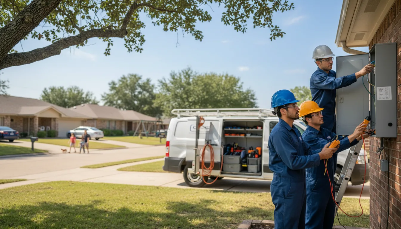 Certified electrician providing emergency electrical services in Seymour, TX